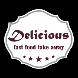 Delicious Fast Food Takeaway logo.
